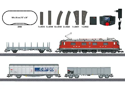 Märklin H0 29488 Starter Set Swiss Freight Train With Electric Locomotive Re 620 • $507.03