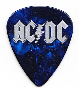 AC/DC Rare Prototype Blue Pearl Guitar Pick - 2008-2010 Black Ice Tour • $149.99