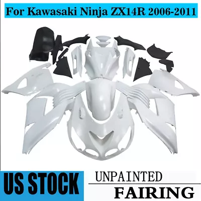 ABS INJECTION Fairing Kit Bodywork Unpainted For Kawasaki Ninja ZX 14R 2006-2011 • $242.25