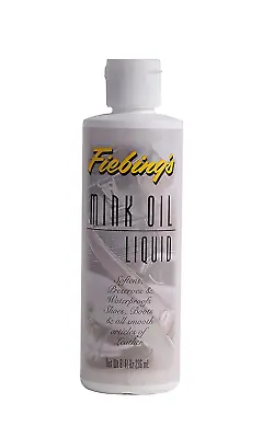 Mink Oil Liquid 8 Oz. - Soften Preserves And Waterproofs Leather • $15.95