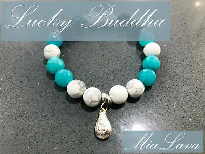 $25 • Buy Crystal Diffuser Bracelet Jade Lucky Buddha