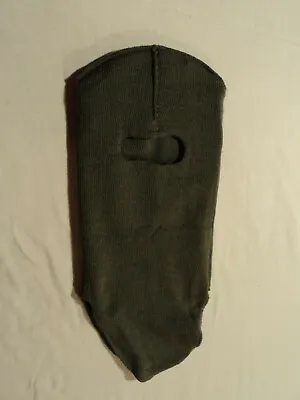 Us Military Foliage Green Extreme Cold Weather Balaclava Knit Hood Wool Blend • $14.39