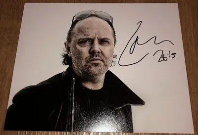 Lars Ulrich Metallica Master Of Puppets Autographed Signed 8x10 Photo COA • $199.99