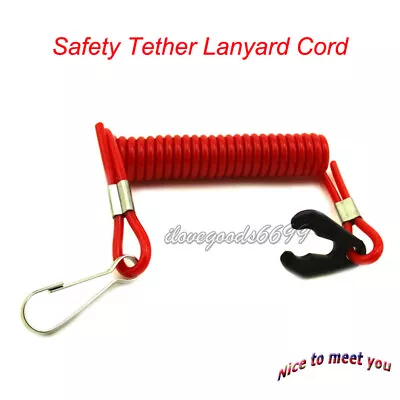 Safety Tether Lanyard Cord For Kill Switch Jet Ski Boat Yamaha Raptor Blaster • $9.04