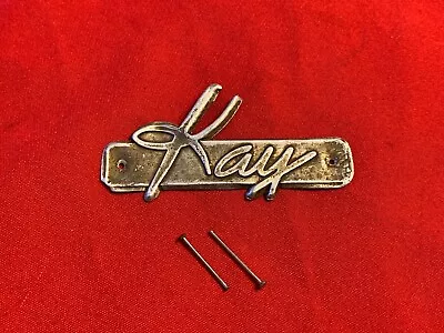 1949 USA Kay Guitar & Bass Logo Badge Original Part K125 Peanut 1950 • $395