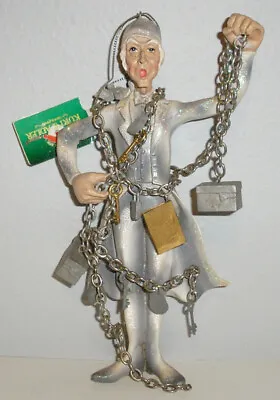 7   Kurt Adler - Jacob Marley Ghost With Chains - Christmas Carol Ornament New • $19.99