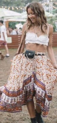 $140 • Buy Spell Designs Gypsy Love Castaway Skirt Orange XL