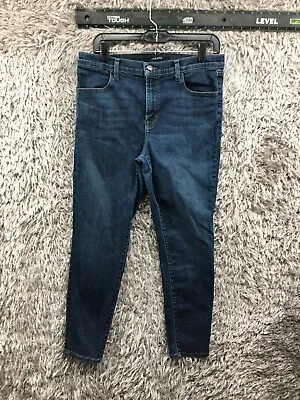 J Brand High Rise Skinny Jeans Size 32 Womens Medium Wash Blue • $11.06