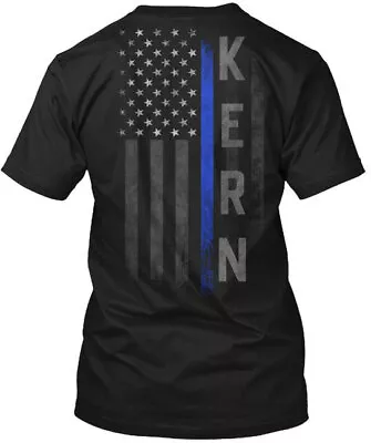 Kern Family Thin Blue Line Flag T-Shirt Made In The USA Size S To 5XL • $22.87