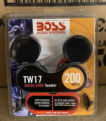 BOSS AUDIO 200W Car/Van Door/Dash Micro Dome Tweeters Speakers Brand New Pair • £18.99