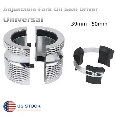Universal Motorcycle Adjustable Fork Oil Seal Driver Tool 39mm--50mm USA Stock • $35.99