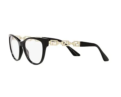 NEW AUTHENTIC VERSACE MOD.3292 GB1 Black Women's Eyeglasses 52mm 18 140 • $166.50