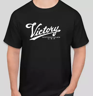 T-Shirt Motorcycle T Shirt Compatible Victory Vintage Motorcycles USA Tee • $15