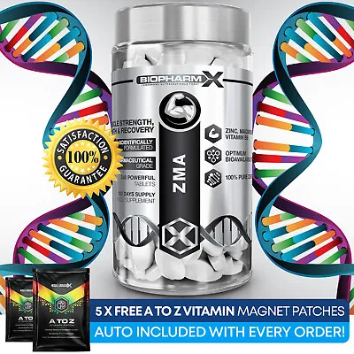 ZMA 240 Tablets Zinc Magnesium & B6 Anabolic Testosterone Booster No Steroids • £11.99