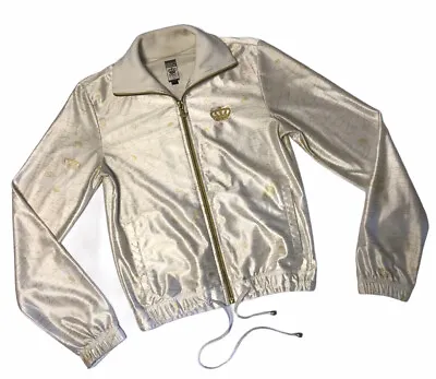 £32.99 • Buy ✅ Adidas Originals X Missy Elliot Gold And White Silky Bomber Jacket | UK 8 ✅