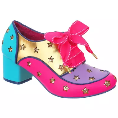 £74.99 • Buy Supernova 1960s Mod Irregular Choice Brogue Shoes Mid Heels