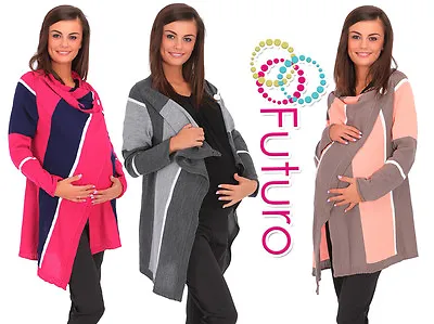 Womens Warm Maternity Cardigan Multicolour Poncho Blazer Cape Sizes 8 - 14 MV176 • $20.95