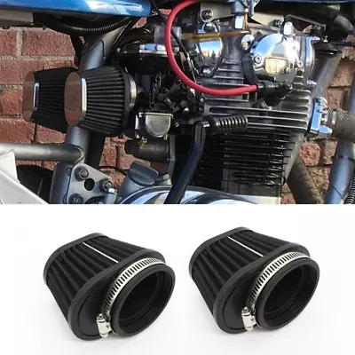 51mm Black Air Intake Filter Cleaner Pod For Yamaha V Star 1100 XVS1100 Custom • $27.22