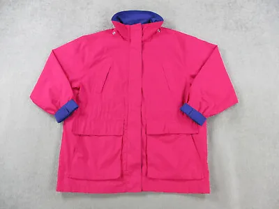 VINTAGE Pacific Trail Jacket Womens Extra Large Pink Blue Coat Lined Barn Chore • $39.99