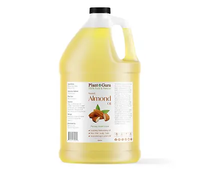 Sweet Almond Oil Gallon 7.5 Lbs. 100% Pure Natural Cold Pressed For Skin Hair  • $41.40