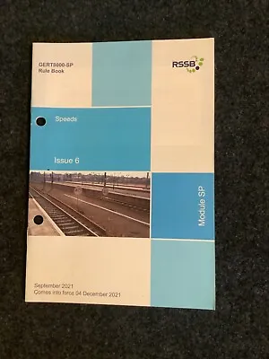 Railway Rulebook SP Speeds • £4.99