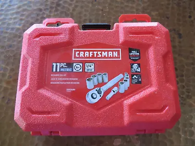Craftsman 11-Piece SAE 1/4-in Drive INCH 6pt Standard Socket Wrench Set W/Case • $19.88
