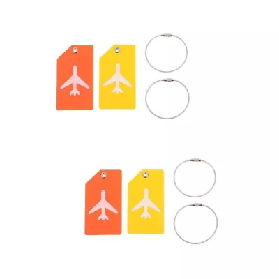 2Pcs Suitcase Identification Labels Rubber Suitcase Tag Luggage Checked Tag • £12.95