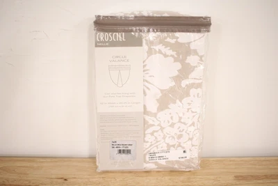 £24.11 • Buy Croscill 42  X 24  Window Valance Nellie Indoor Light Cotton TAUPE Floral A03098