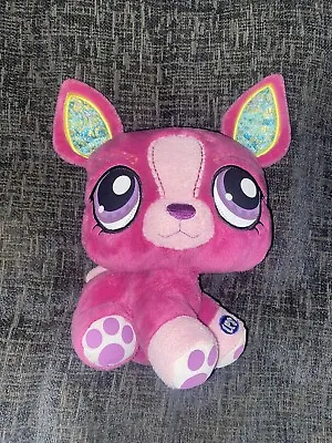 Littlest Pet Shop Plush Toy Pink Boston Terrier Puppy Dog Htf Rare Hasbro • £45