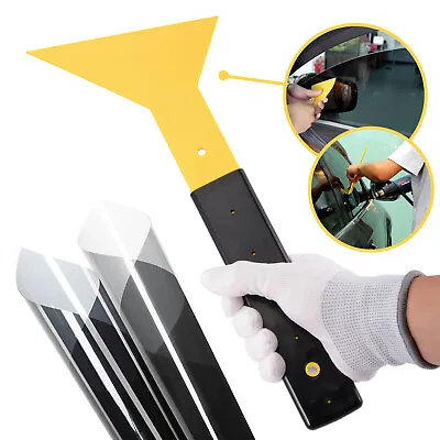 $10.40 • Buy Long Handle Slim Foot Squeegee Window Film Tinting Hard Card Bubble Remove Tools