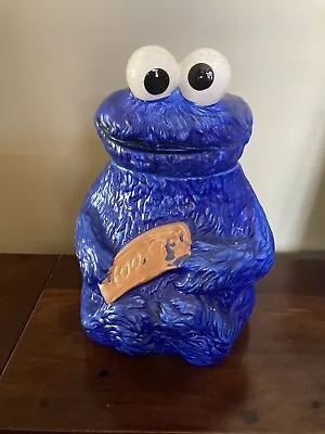 Muppets Inc Vintage Cookie Monster Cookie Jar Ceramic #970 Sesame Street 1970’s • $24.50