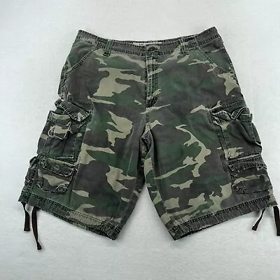 Lee Dungarees Camouflage Cargo Shorts 34 Men's Casual Outdoors *Flaw* • $22.99