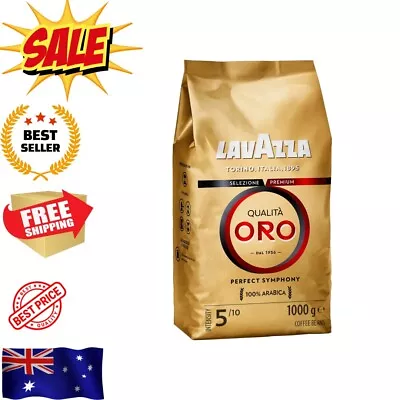 Lavazza Qualitá Oro Coffee Beans 1Kg Morning Refreshment Fruity Floral Aromatic • $42.95