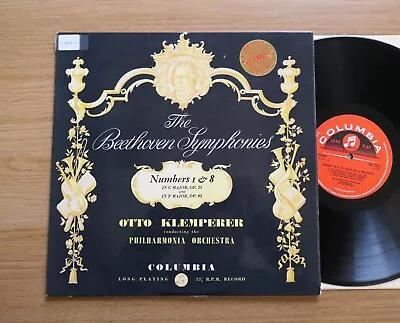 £25 • Buy SAX 2318 ED2 Beethoven Symphony No. 1 & 8 Otto Klemperer NM Columbia R/S