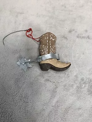 Cowboy Boot Christmas Ornament • $14.98