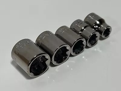 Craftsman USA (NOS) 5pc SAE 8-Point 3/8  Drive Socket Set Lot (1/4  To 1/2 ) • $39.99