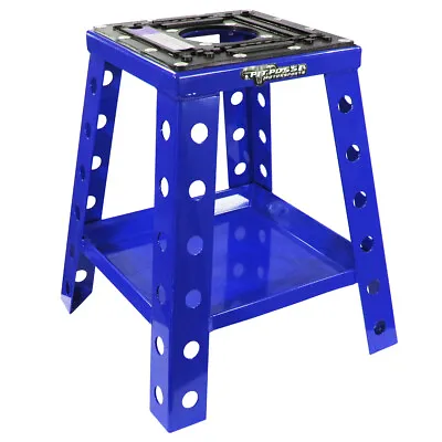 Pit Posse Off Road Universal Motorcycle Motocross Dirt Bike Stand With Tray Blue • $64.95