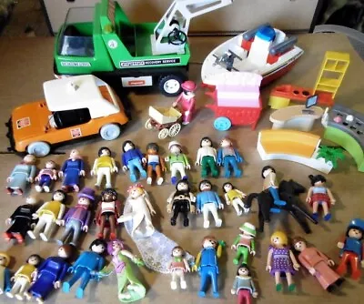 £21.99 • Buy Vintage PLAYMOBIL -Geobra 1976 + (more Recent) BUNDLE: People/Boat/Car/Truck Etc