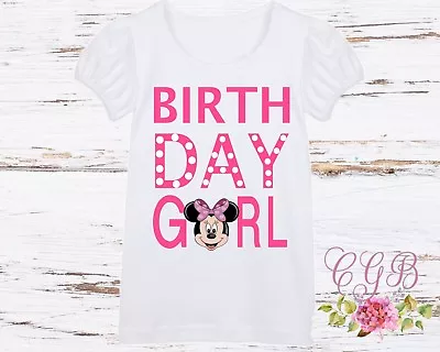 Minnie Mouse Birthday Shirt Girl Minnie Mouse Shirt • $17.99
