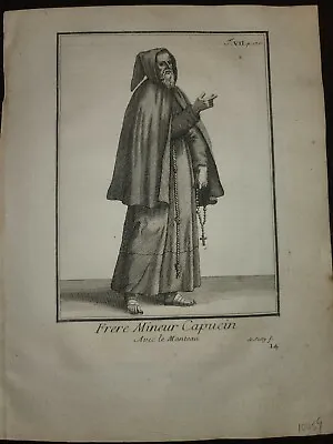 Rare Antique Print RELIGION CHRISTIANITY HISTORY OF COSTUME Ca 1700 • $19.95