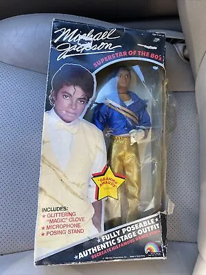 1984 Michael Jackson Doll Grammy Awards Outfit Superstar NIB “Box Is Damaged”￼ • $59.99