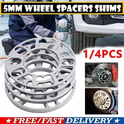 3-10mm Alloy Aluminum Wheel Spacers Shims Spacer For 4/5/6 Stud Car Modification • $15.85