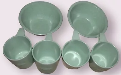 Vintage Us Army Green Melmac Plastic Mess Coffee Cups & Bowls • $28