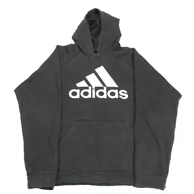 ADIDAS Spell Out Hoodie Large Sweatshirt Jumper Top Pullover Vintage Retro • $37.71