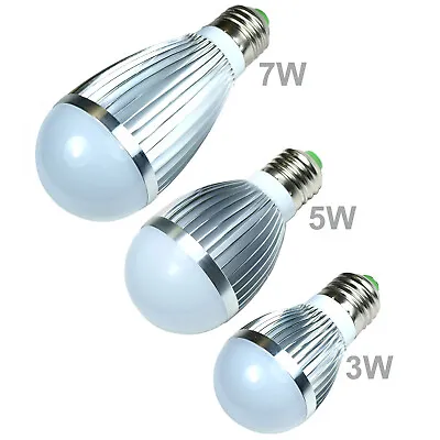 LED Bulb White Cool Energy Saving Light Lamp E26 / E27  3W 5W 7W Globe Standard • $7.85