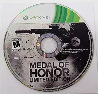 Medal Of Honor - Limited Edition (Microsoft Xbox 360 2010) Game Disc Only • $4.95