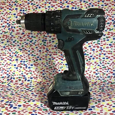 Makita BHP458 18V Cordless Combi Hammer Drill With Makita 3 Ah Battery • £65.99