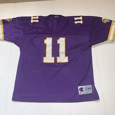 Daunte Culpepper Minnesota Vikings NFL Football Jersey Vintage Champion Youth XL • $12.71