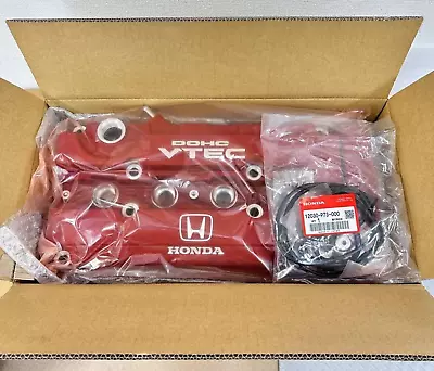 CIVIC EK9 INTEGRA DC2 DB8 B16B B18C B18C6 Valve Cover ＆ Gasket Kit Genuine OEM • $860.90