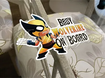 Custom Chibi Wolverine Baby Or Kid On Board Sticker Decal Cute Marvel Logan Xmen • $6.99